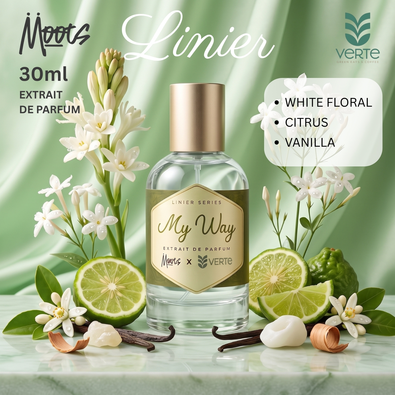 Moots x Verte Linier Series Extrait de Parfum for Women